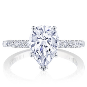Tacori P1042PS10X7FW 14 Karat Coastal Crescent Engagement Ring