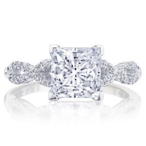 Tacori P105PR7FW 14 Karat Coastal Crescent Engagement Ring
