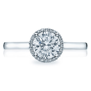 Simply Tacori Platinum Diamond Solitaire Engagement Ring 49RD65
