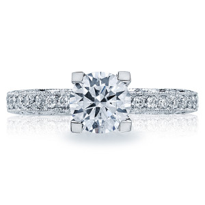 Tacori Platinum Crescent Engagement Ring HT2511A12X