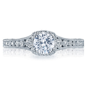 Tacori Crescent Platinum Engagement Ring HT2515RD5512X