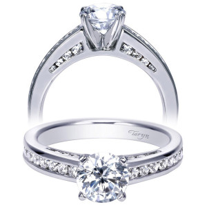 Taryn 14k White Gold Round Straight Engagement Ring TE7888W44JJ