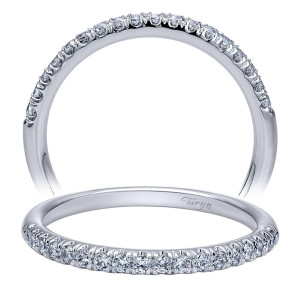 Taryn 14 Karat White Gold Straight Wedding Band TW10121W44JJ