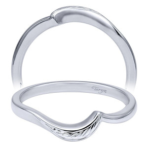 Taryn 14 Karat White Gold Matching Curved Wedding Band TW10253W4JJJ
