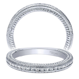 Taryn 14 Karat White Gold Straight Wedding Band TW10279W44JJ