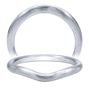 Taryn 14 Karat White Gold Curved Wedding Band TW10429W4JJJ