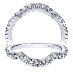 Taryn 18 Karat White Gold Curved Wedding Band TW11991R8W83JJ