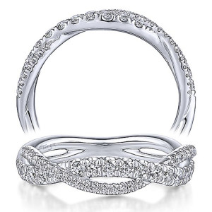 Taryn 14 Karat White Gold Matching Straight Wedding Band TW14460R4W44JJ