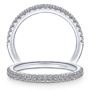 Taryn 14 Karat White Gold Matching Straight Wedding Band TW14508R4W44JJ