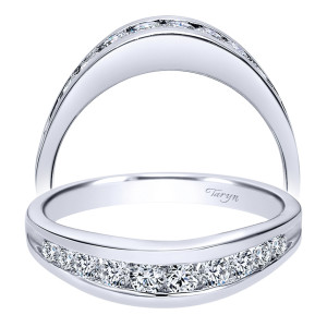 Taryn 14 Karat White Gold Straight Wedding Band TW2157W44JJ