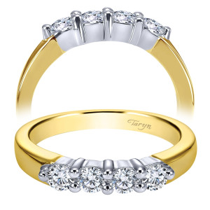 Taryn 14 Karat Yellow/White Gold Straight Wedding Band TW2789M43JJ