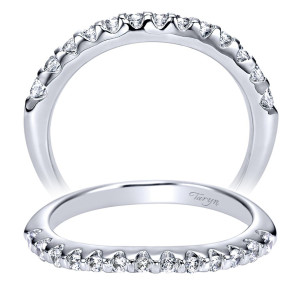 Taryn 14 Karat White Gold Curved Wedding Band TW4091W44JJ