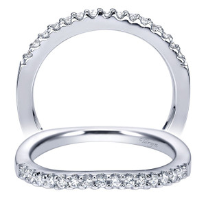 Taryn 14 Karat White Gold Curved Wedding Band TW4110W44JJ