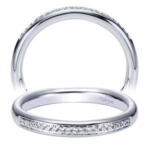 Taryn 14 Karat White Gold Straight Wedding Band TW4257W44JJ