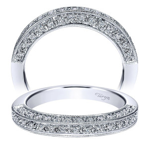 Taryn 14 Karat White Gold Straight Wedding Band TW4360W44JJ