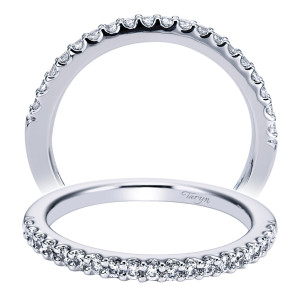 Taryn 14 Karat White Gold Straight Wedding Band TW5823W44JJ