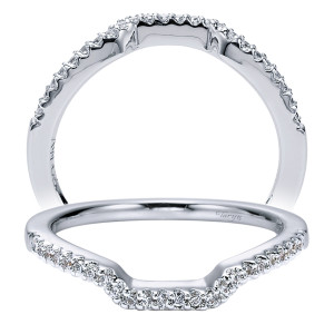 Taryn 14 Karat White Gold Curved Wedding Band TW5874W44JJ