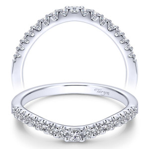 Taryn 14 Karat White Gold Curved Wedding Band TW6271W44JJ