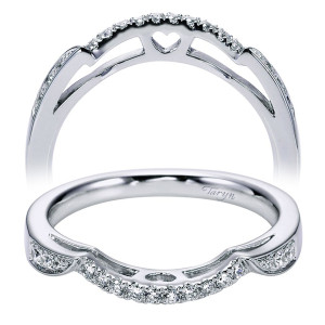 Taryn 14 Karat White Gold Straight Wedding Band TW6358W44JJ