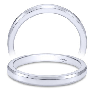 Taryn 14 Karat White Gold Straight Wedding Band TW6576W4JJJ