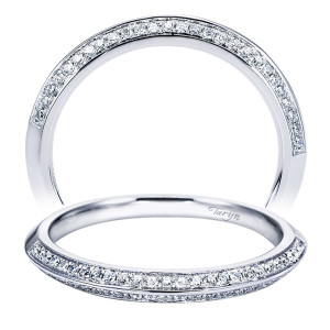 Taryn 14 Karat White Gold Straight Wedding Band TW6962W44JJ