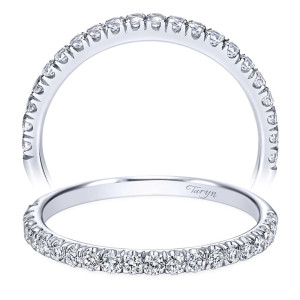 Taryn 14 Karat White Gold Round Straight Wedding Band TW7261W44JJ
