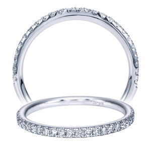 Taryn 14 Karat White Gold Round Straight Wedding Band TW7431W44JJ