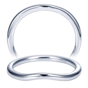 Taryn 14 Karat White Gold Curved Wedding Band TW7501W4JJJ