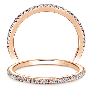 Taryn 14 Karat Rose Gold Straight Wedding Band TW7786K44JJ
