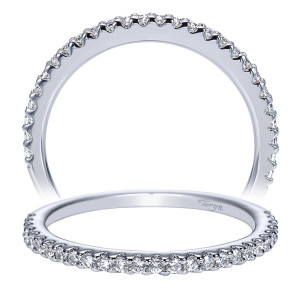 Taryn 14 Karat White Gold Straight Wedding Band TW7824W44JJ
