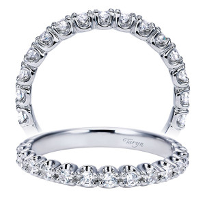 Taryn 14 Karat White Gold Straight Wedding Band TW7830W44JJ