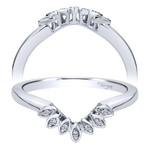 Taryn 14 Karat White Gold Curved Wedding Band TW7880W44JJ