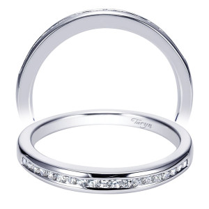 Taryn 14 Karat White Gold Straight Wedding Band TW7893W44JJ
