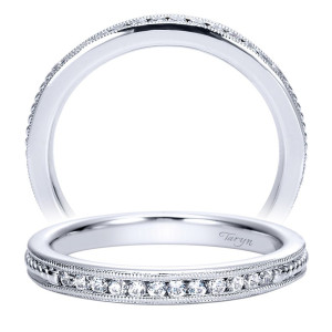 Taryn 14 Karat White Gold Straight Wedding Band TW8065W44JJ