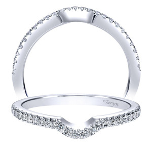 Taryn 14 Karat White Gold Curved Wedding Band TW8205W44JJ