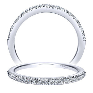 Taryn 14 Karat White Gold Straight Wedding Band TW8219W44JJ