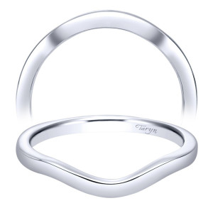 Taryn 14 Karat White Gold Curved Wedding Band TW8424W4JJJ