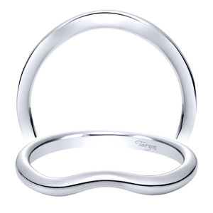 Taryn 14 Karat White Gold Curved Wedding Band TW8442W4JJJ