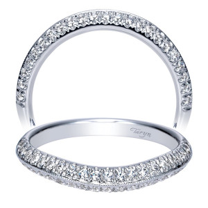 Taryn 14 Karat White Gold Curved Wedding Band TW8583W44JJ