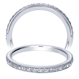 Taryn 14 Karat White Gold Straight Wedding Band TW8595W44JJ