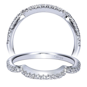Taryn 14 Karat White Gold Curved Wedding Band TW8667W44JJ