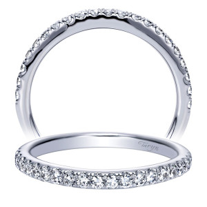 Taryn 14 Karat White Gold Straight Wedding Band TW8704W44JJ