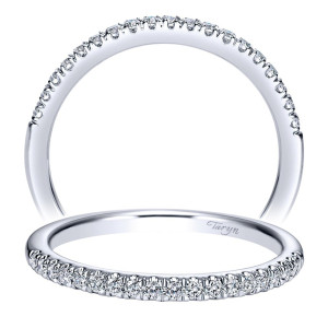 Taryn 14 Karat White Gold Straight Wedding Band TW8706W44JJ