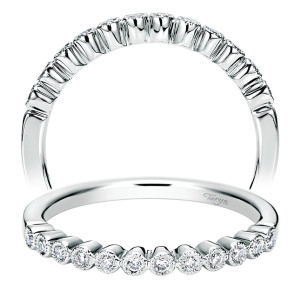 Taryn 14 Karat White Gold Straight Wedding Band TW8725W44JJ