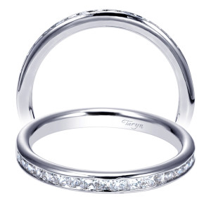 Taryn 14 Karat White Gold Straight Wedding Band TW8859W44JJ