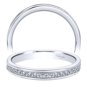 Taryn 14 Karat White Gold Straight Wedding Band TW8876W44JJ
