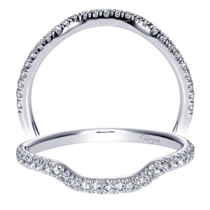 Taryn 14 Karat White Gold Curved Wedding Band TW8982W44JJ