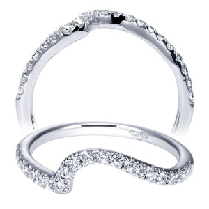 Taryn 14 Karat White Gold Curved Wedding Band TW9043W44JJ