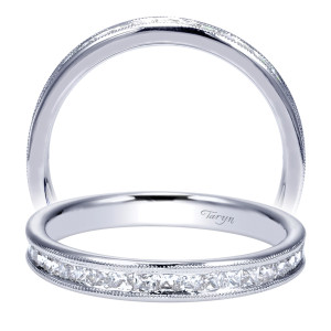 Taryn 14 Karat White Gold Straight Wedding Band TW9046W44JJ