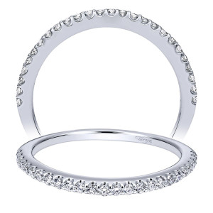 Taryn 14 Karat White Gold Curved Wedding Band TW911711R0W44JJ